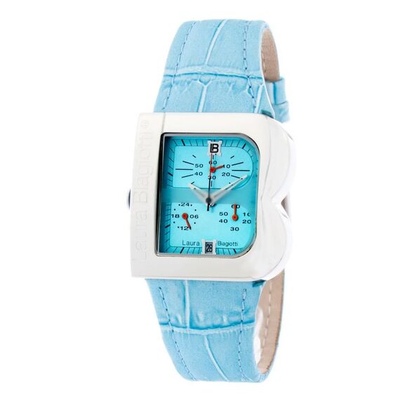 Laura Biagiotti Blue Leather Dress Women's Watch